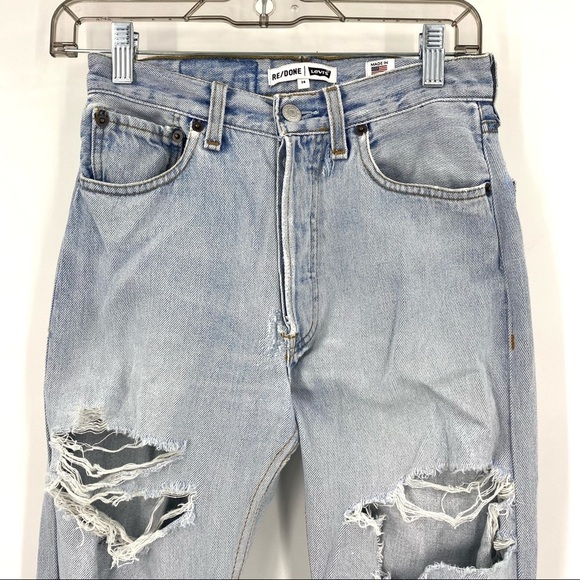 Re/Done Levi’s high waisted jeans Size 24 - Picture 9 of 17